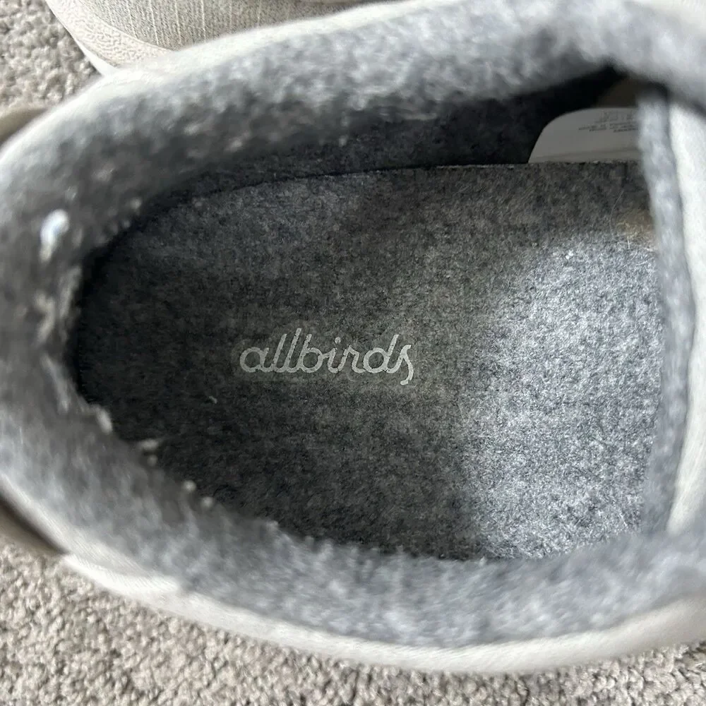 Allbirds Wool Pipers WP Mens Size 11 Gray Lace Up Low Top Casual Shoes Used